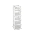 thumbnail image 1 of Homz Plastic 6 Clear Drawer Medium Home Storage Container Tower, 1 of 5