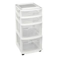 thumbnail image 1 of Homz Plastic Office Storage Container Tower, White, 1 of 10