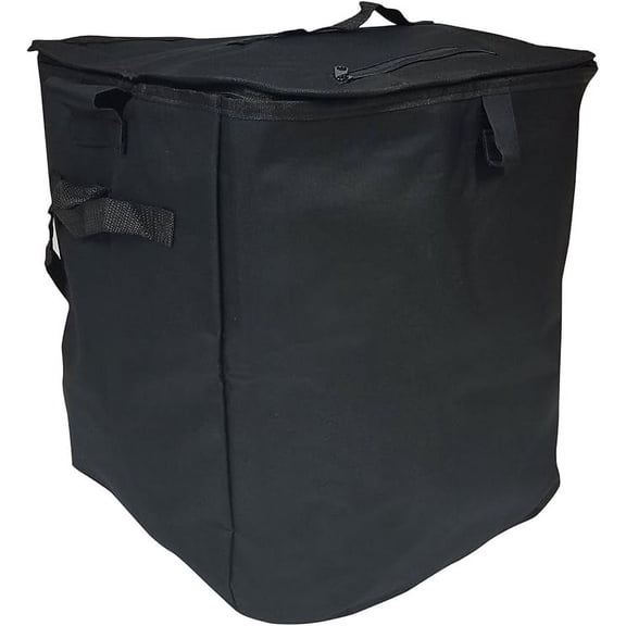 Homz Premium Bundle Buggy, Black Tote Cart Liner, 15" x 15" x 15"