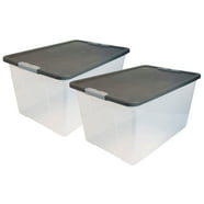 Advantus Rolling Storage Box, Letter/Legal, 15-Gallon Size, Clear ...