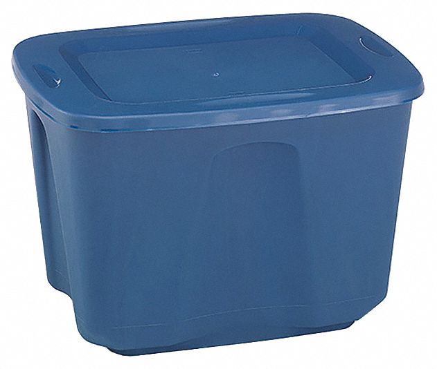 Homz Storage Tote,Blue,Polypropylene 6618GRRB.08