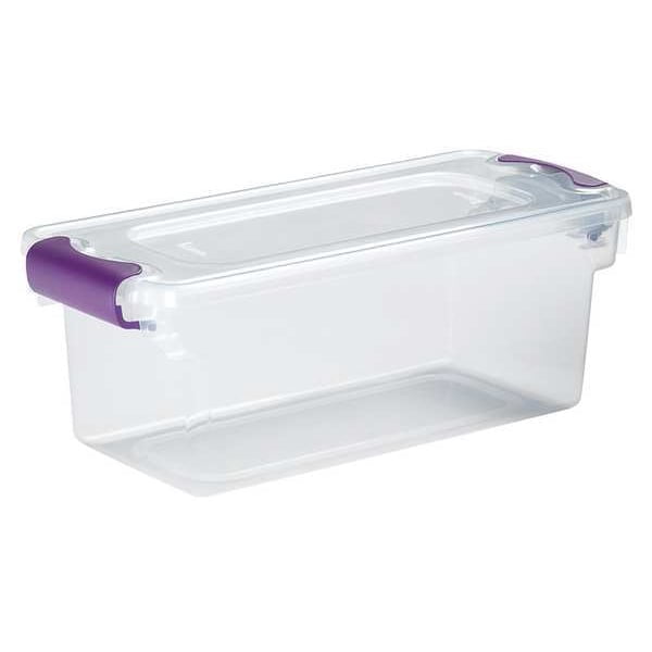 Homz Totes Homz Storage Tote,Clear,Polypropylene 3410GRPRCL.10 - Walmart.com