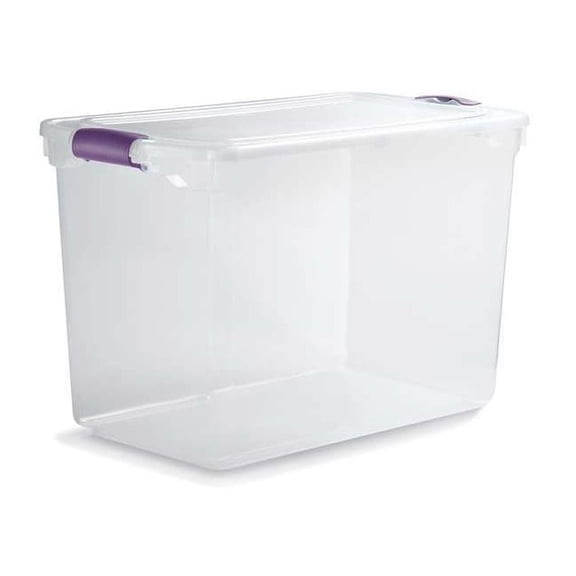 Homz Storage Tote,Clear,Polypropylene 3450GRPRCL.06
