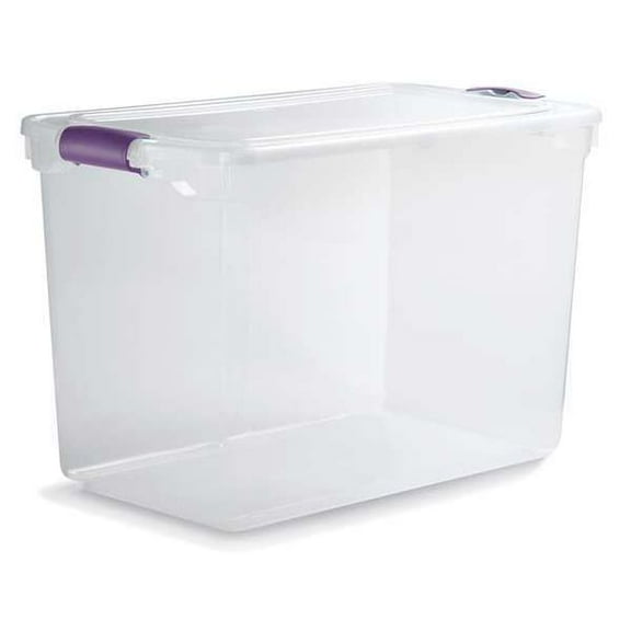 Homz Storage Tote,Clear,Polypropylene 3450GRPRCL.06