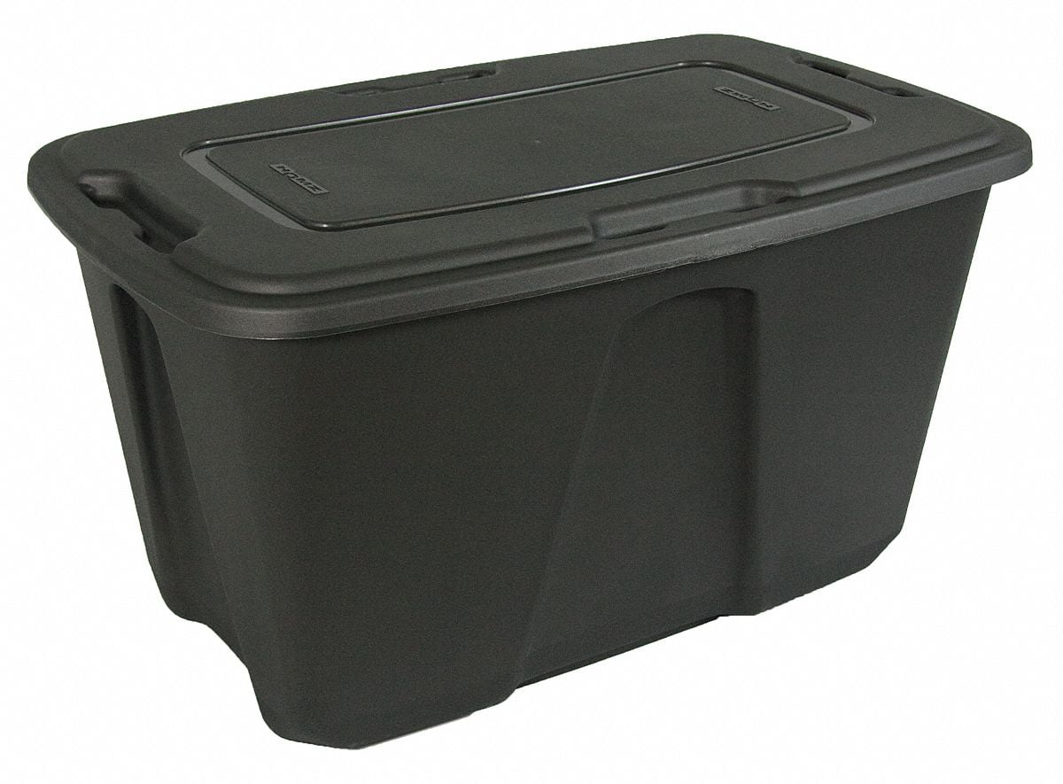 Homz Storage Tote,Gray,Polypropylene 6550GRMCH.04