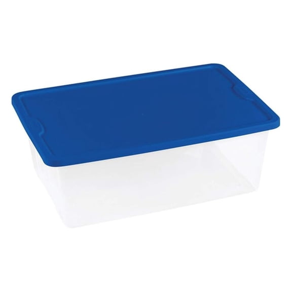 Homz snaplock 5.62 in. H x 16.25 in. W x 11 in. D Stackable Storage Tote - Total Qty: 8