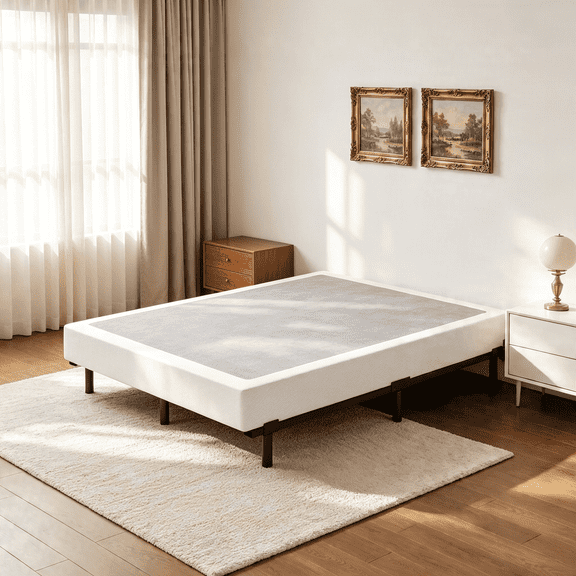 Homzene 7 inch Box Spring for King Bed, Mattress Foundation, Heavy Duty Metal, Noise Free