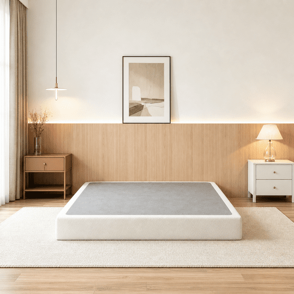 Homzene 8 inch Box Spring for Full Bed, Mattress Foundation, High Profile, Noise-Free, Easy Assembly with Fabric Cover