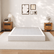 Homzene 9 inch Queen Box Spring, Heavy Duty Metal Mattress Foundation with Fabric Cover, Noise-Free, Easy Assembly