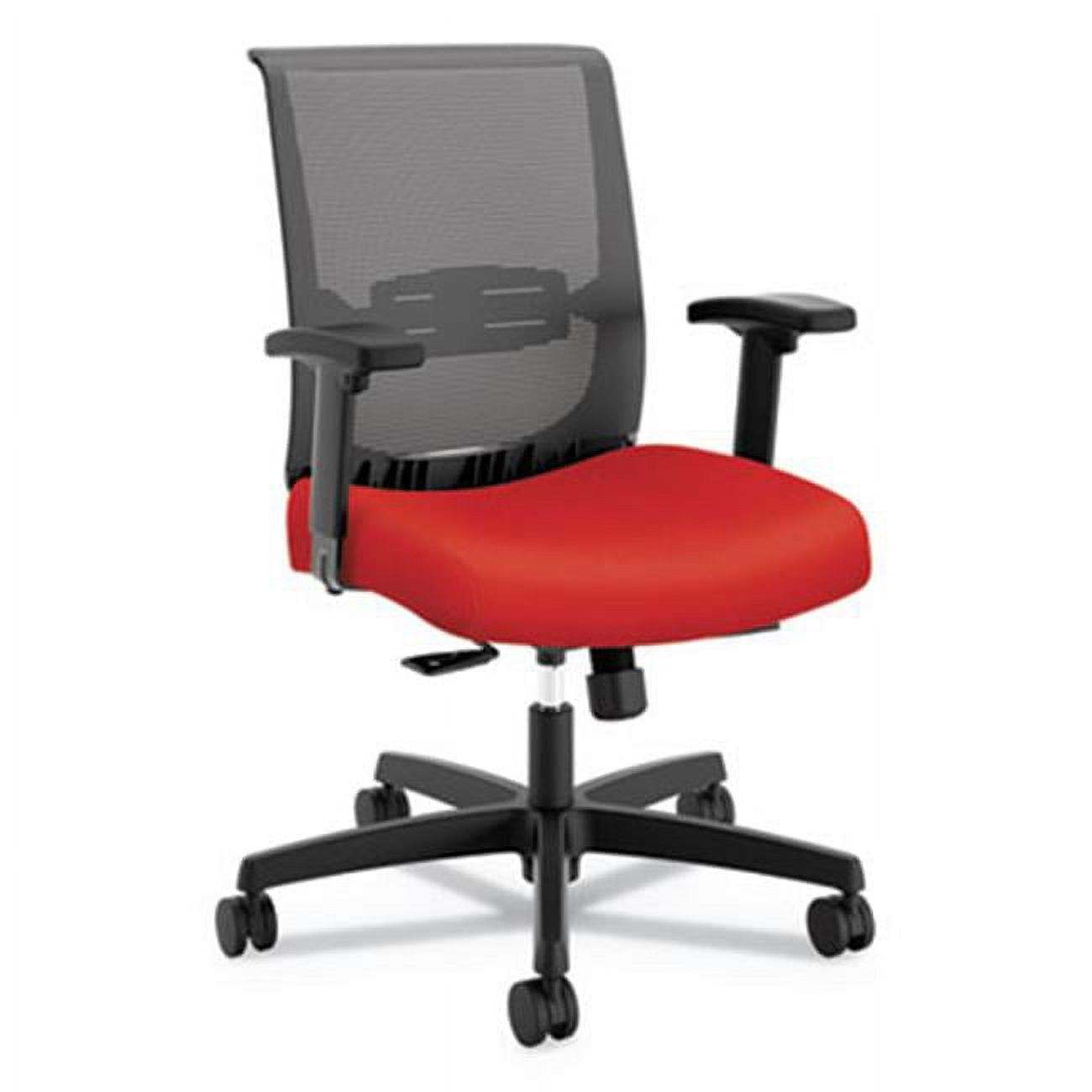 Convergence Mesh Task Chair with Adjustable Arms in Red & Black