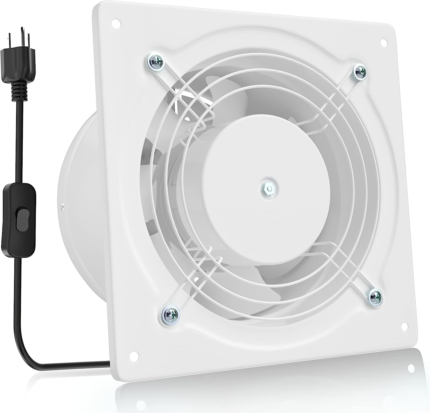 Hon&Guan 6 Inch Kitchen Exhaust Fan, 308CFM Powerful Through Wall