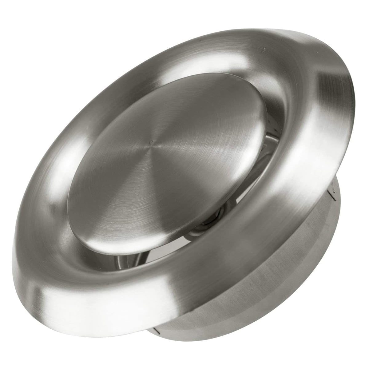 Hon&Guan Stainless Steel Soffit Vents 5 Inch, Round Vent Cover Air Vent for Bathroom Exhaust Vent Office Home (ø125mm)