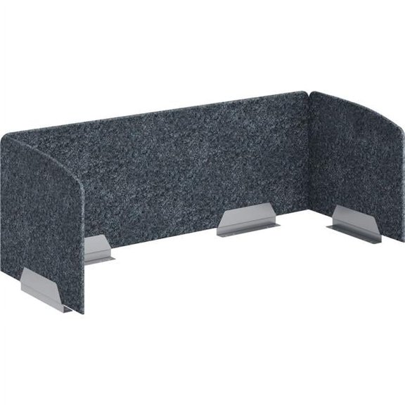 Hon HONVAU6024Y4PR6 3-Sided Above U Desktop PET Screen, Gray