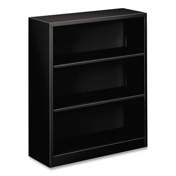 Hon Metal Bookcase - Bookcase with Three Shelves, Black