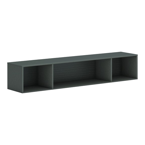Hon Mod Scratch Resistant Laminate Teak Wall Mount Cabinet with Shelf, Gray