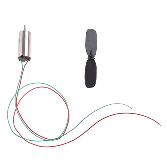 HonYunda 1 Set 3.7V 48000RPM Coreless Motor + Propeller For RC Aircraft Helicopter Toy