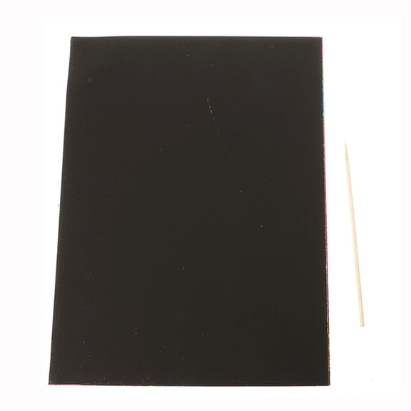 HonYunda 10 Sheets A4 Magic Scratch Art Painting Paper With Drawing Stick Kids Toy Gift