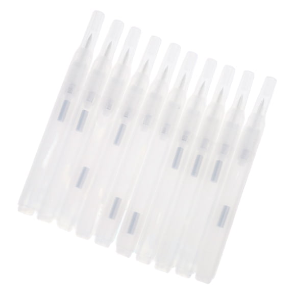 HonYunda 10Pcs Clear Empty Acrylic Marker Soft Brush Head Refillable Empty Paint Pen