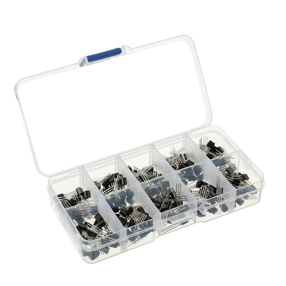 HonYunda 200Pcs 2N2222 NPN 60V 0.8A 0.5W 250MHZ Power General Purpose Transistor High Frequency for Amplifier Switching Circuit