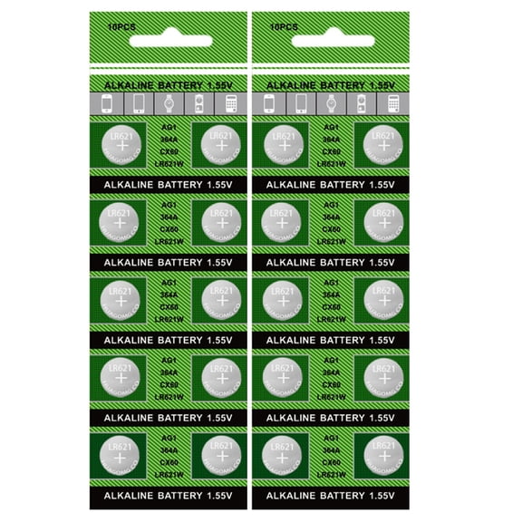 HonYunda 20pcs/10Pcs AG1/364/LR621 Watch Battery Button Coin Cell Button Batteries for Watches Toy, Long Lasts Power Supply