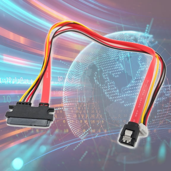 HonYunda 22-pin (7+15) SATA Male to Female Data and Power Combo Extension Cable 42cm