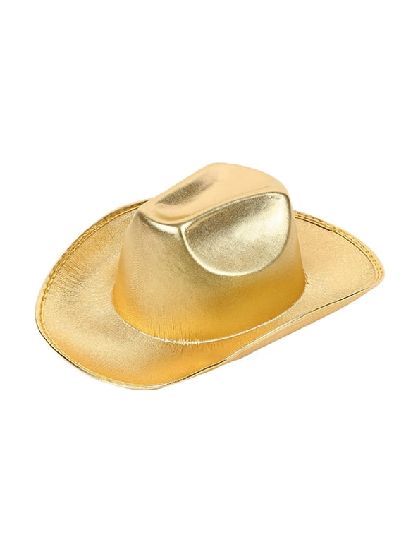 Glitter Cowboy Hat Ultra-flashing Aurora Hat for Disco House Cocktail Parties