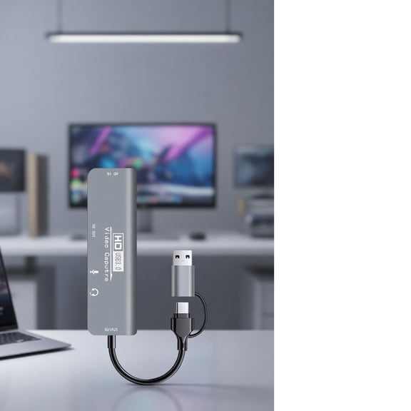 HonYunda Highly Speed USB3.0 4K Video Capture Card Double Interfaces Flexibility for Seamless Integration in Live Streaming Gaming and Business Meeting