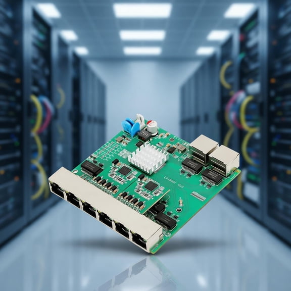 HonYunda Mini 1000M RJ45 8 Port Gigabit Ethernet Networking Switches Supports 10/100/1000Mbps