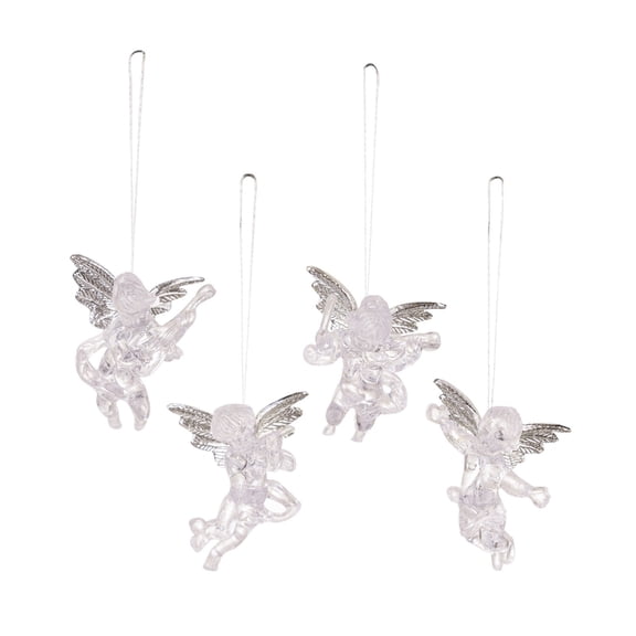 HonYunda Set of 4 Festival Angelic Hanging Ornament for Functional Christmas Decorating