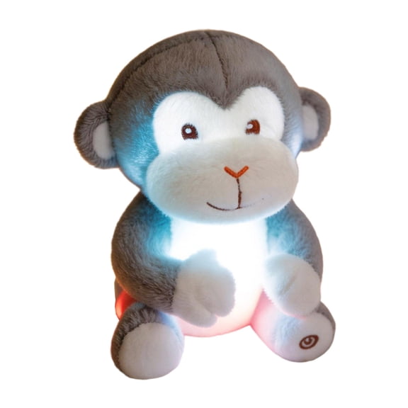HonYunda Soft Monkey Plush with Gentle Light for Holding Time and Gifts