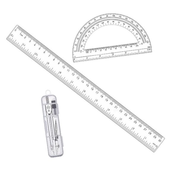 HonYunda Study Drawing Tools Set with Tool, Ruler and Protractor Set
