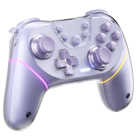 Honao / 2 Controller,Wireless Pro PC Game Controllers For /PC/Tesla Model 3/S/X (Purple)