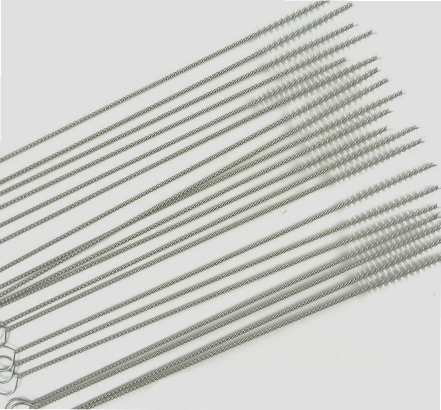 Honbay Straw Cleaner Brushes, nylon bristles stainless steel handle