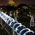thumbnail image 1 of Honche Outdoor Christmas Decoration Solar Rope LED Lights, Waterproof Cool White, 33ft, 100 Count, 1 of 8