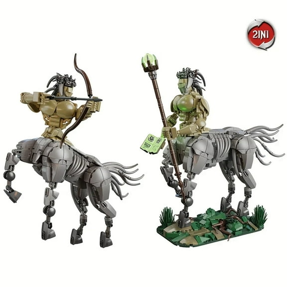 Honchoes 2-in-1 Magical Centaurs Building Set Compatible with Lego Gift Decor for Adults Boys 1268 Pcs