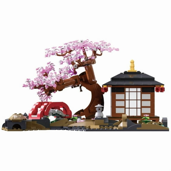 Honchoes Cherry Blossom Tree House Building Set Compatible with Lego Home Decor for Adults 916 Pcs