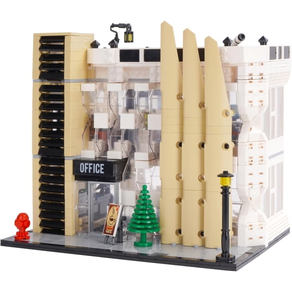 Honchoes City Office Building Set with LED Compatible with Lego Architecture Decor Gift for Adults 1499 Pcs