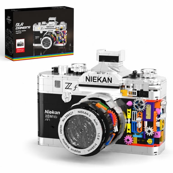Honchoes Classic Vintage Camera Building Sets Compatible With Lego Nostalgic Camera Modle Spacial Imagination Building Blocks For Adults Teens 865 Pcs