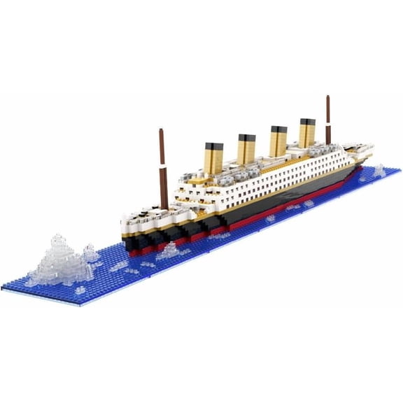 Honchoes Cruise Ship Building Blocks Set MIni Not Compatible with Lego Titanic Modle for Adults 1880 Pcs