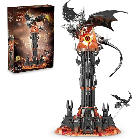 Honchoes Dark Tower Building Set Compatible with Lego Architecture Model Gift for Adults Boys 997 Pcs