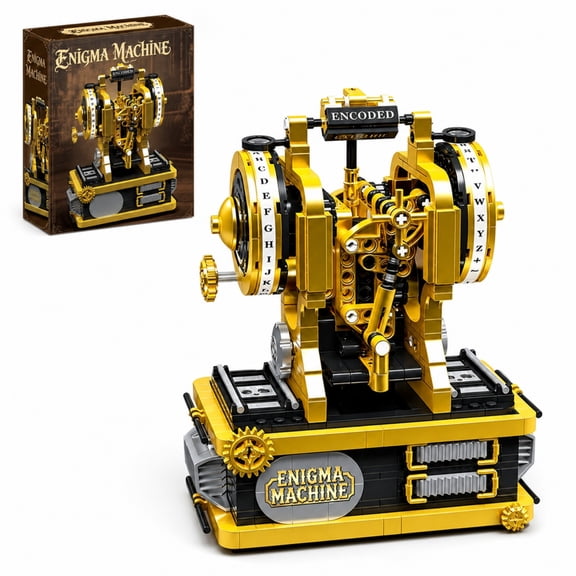 Honchoes Enigma Machine Building Sets Compatible With Lego Cipher Model Logical Reasoning Building Blocks For Adults Teens