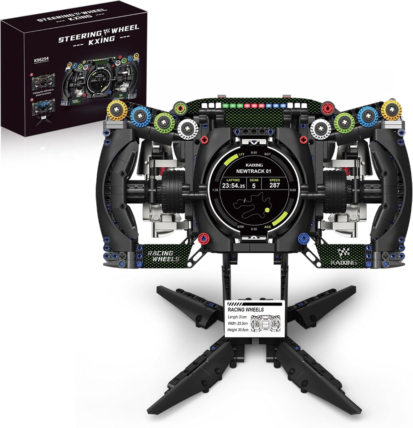 Honchoes F1 Racing Wheels Model Building Set Compatible with Lego Race ...