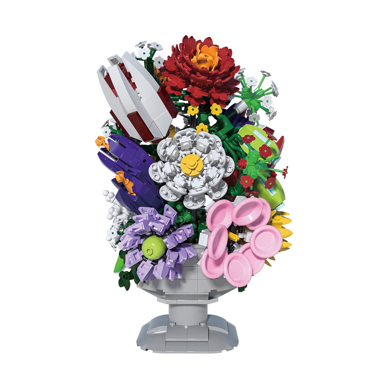 Honchoes Flowers Bouquet Building Set Compatible with Lego Botanical Home Decor Toy for Adults Boys Girls 1092Pcs