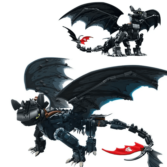 Honchoes Flying Dragon Building Set Action Figure Compatible with Lego Animal for Adults 1026 Pcs