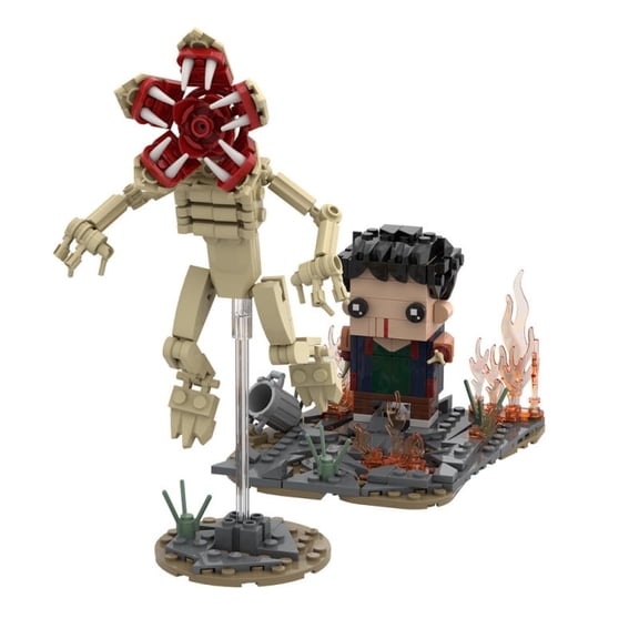 Honchoes Horror Flower Building Blocks Set Compatible with Lego Demogorgon Figure Toy for Adults Teens 294 Pcs