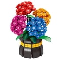 thumbnail image 1 of Honchoes Hydrangea Bouquet Building Set Compatible with Lego Flowers Bonsai Sahara Love 843 Pcs, 1 of 6
