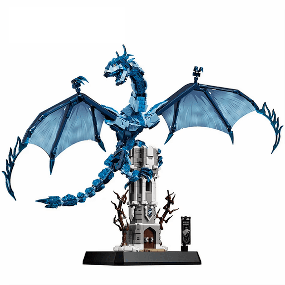 Honchoes Ice Dragon Building Blocks Set Compatible with Lego Dragon Model Decor Gift for Adults Boys 1786 Pcs