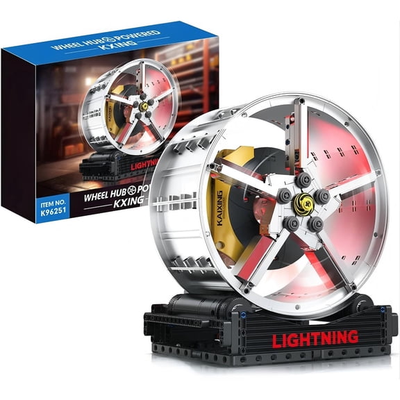 Honchoes Mechanical Ferrari Wheel Hub Building Blocks Set Compatible with Lego STEM Toy Decor Gift for Adults & Car Lovers 578 PCS