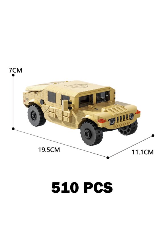 Military Car Building Block Set Compatible with Lego Cars Vehicle for Adults 510 Pcs