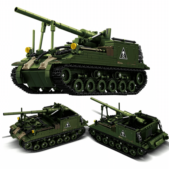 Honchoes Military WW2 Tank Building Set Compatible with Lego Army Tank Model Decor Gift for Adults Boys 703 PCS